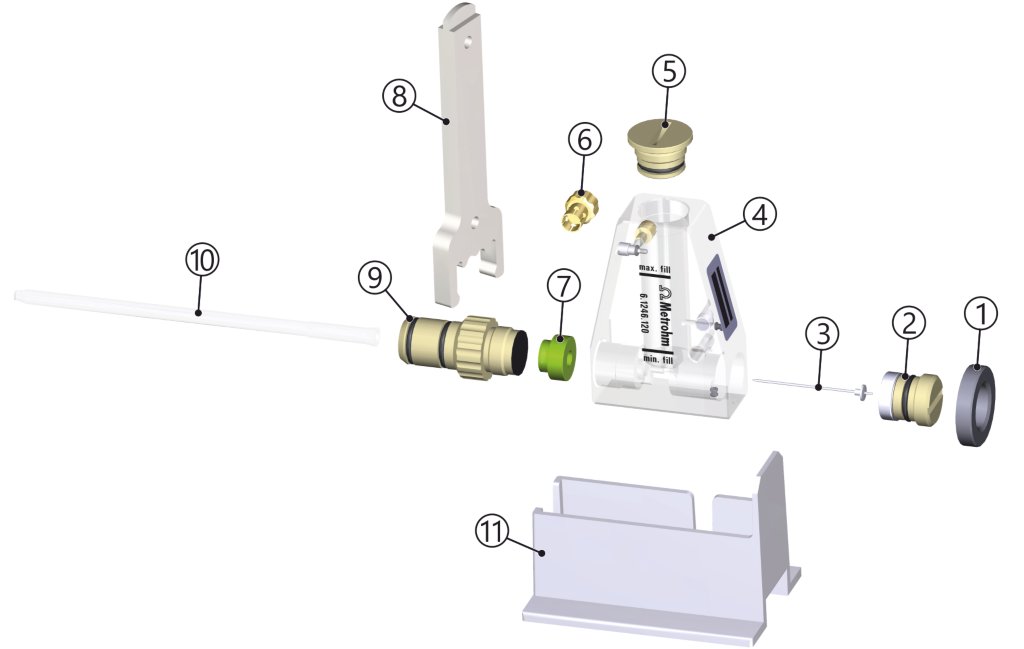 Explosion drawing of MME Pro, Multi Mode Electrode pro